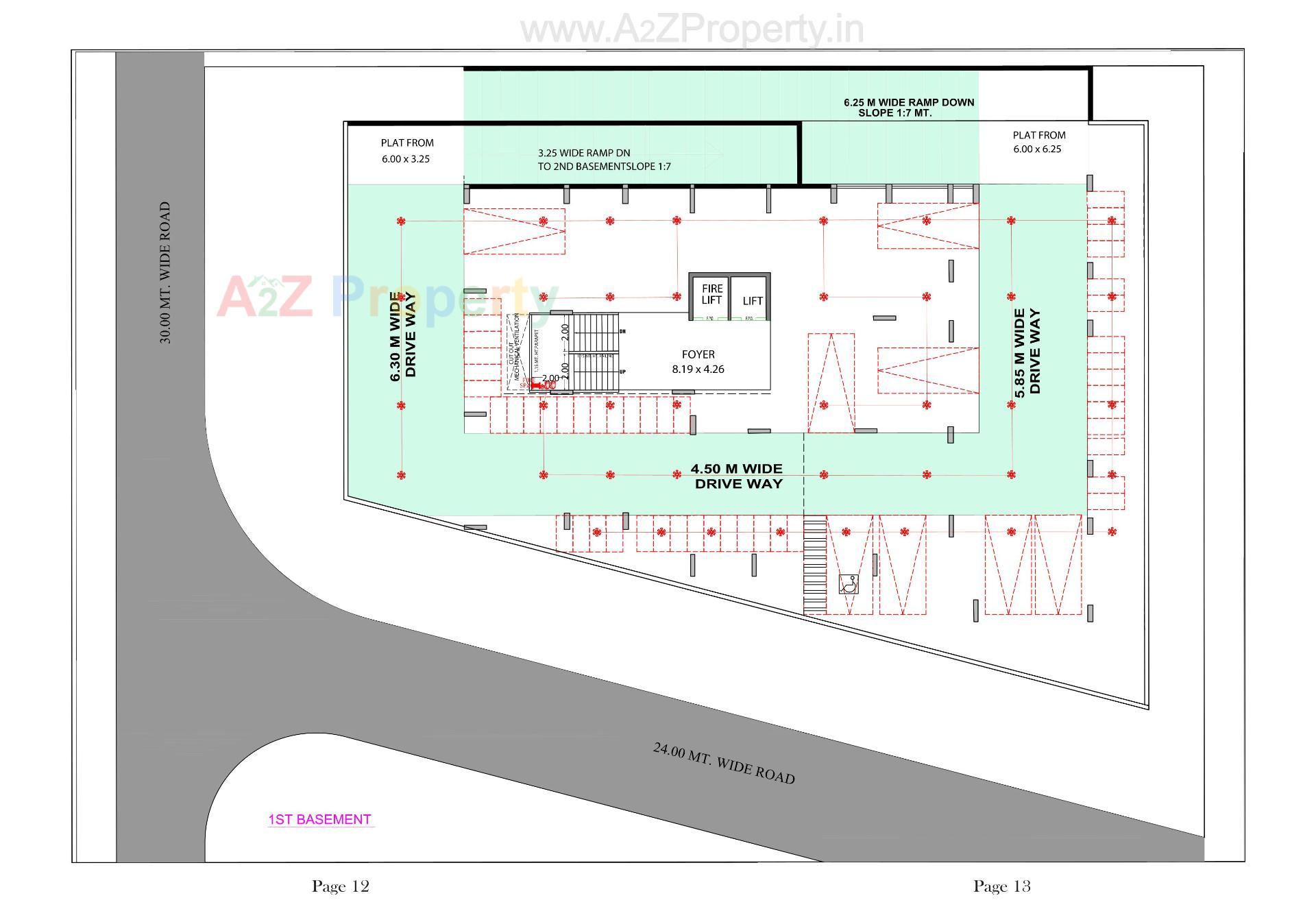 Layout of real estate project Rudra Heights located at Zundal, Gandhinagar, Gujarat