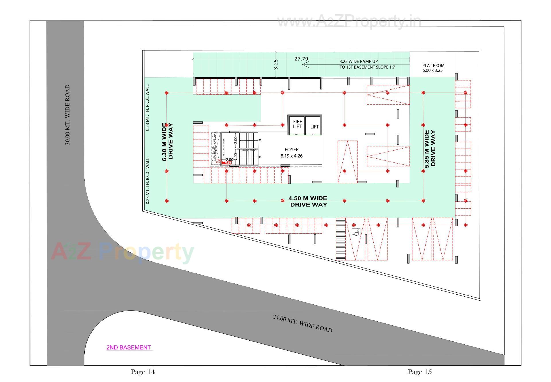 Layout of real estate project Rudra Heights located at Zundal, Gandhinagar, Gujarat