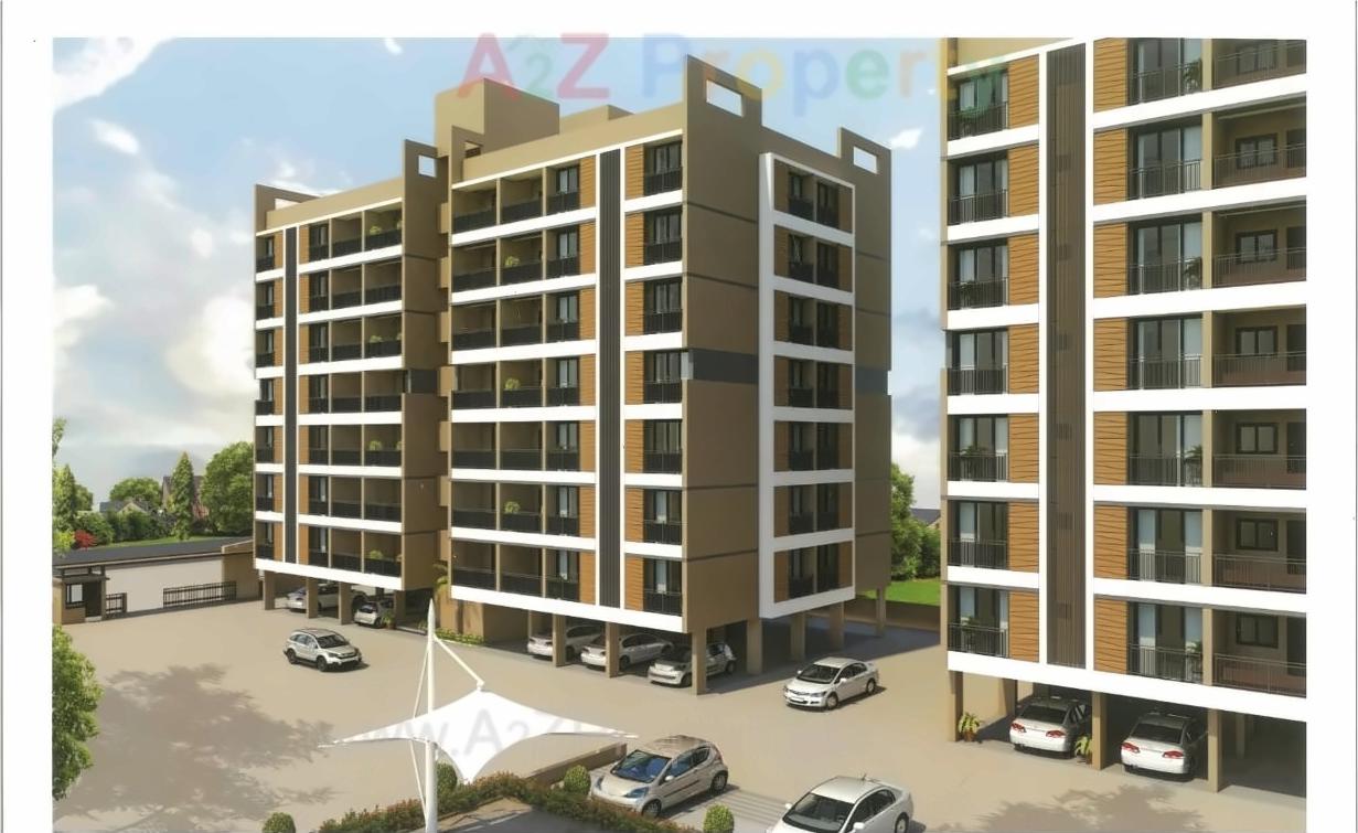 3D Elevation of real estate project Rudra Infinity located at Sargasan, Gandhinagar, Gujarat