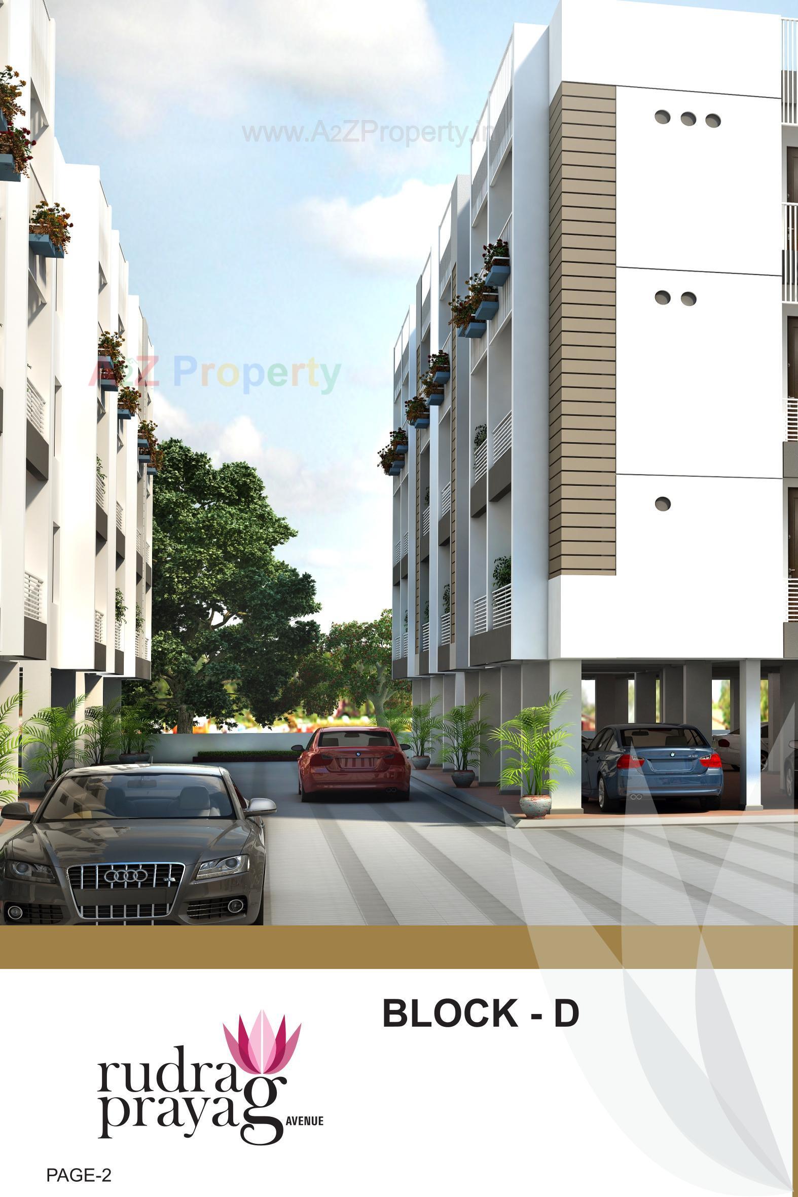 3D Elevation of real estate project Rudra Prayag Avenue Block located at Chiloda, Gandhinagar, Gujarat