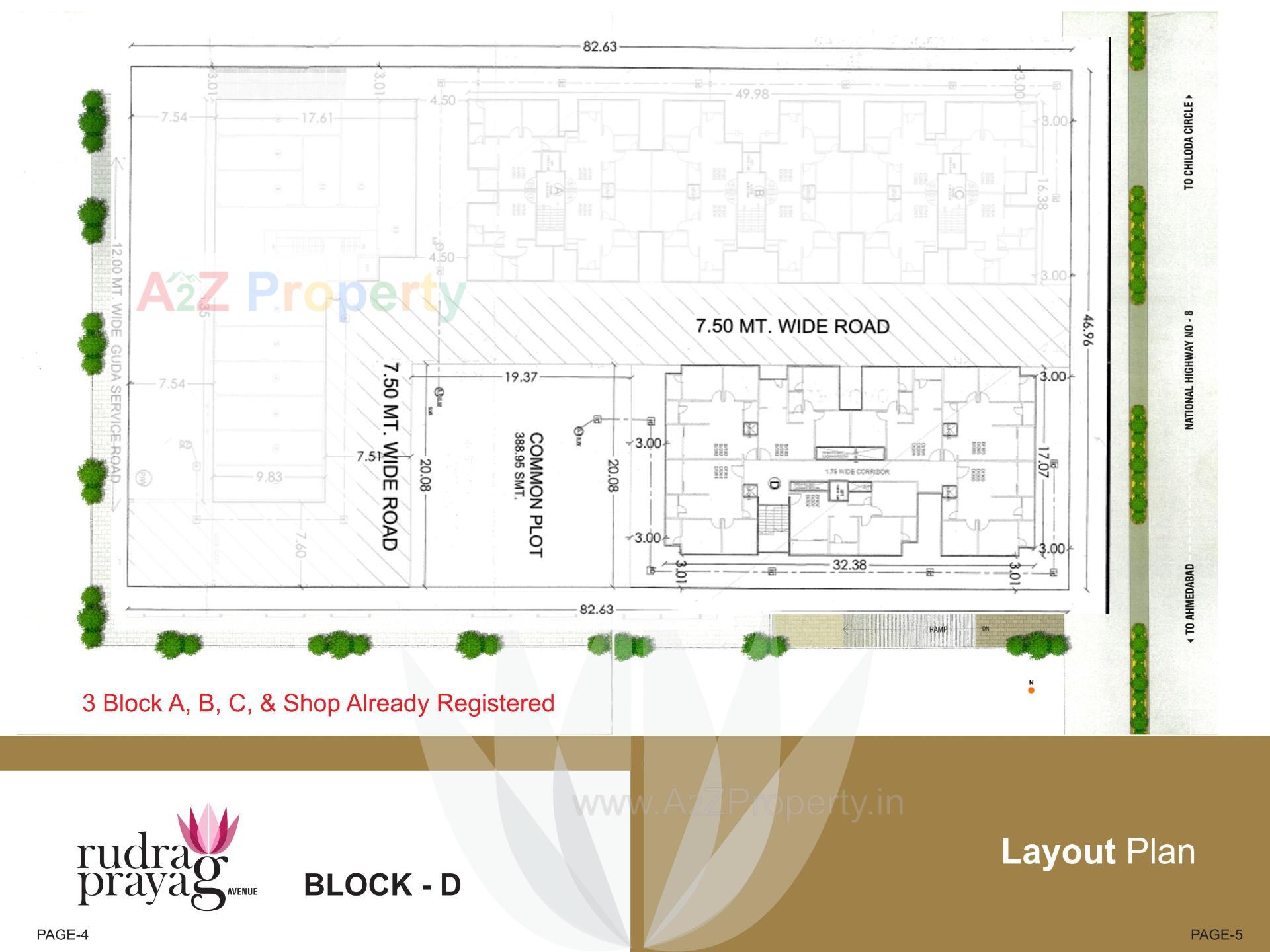 of real estate project Rudra Prayag Avenue Block located at Chiloda, Gandhinagar, Gujarat