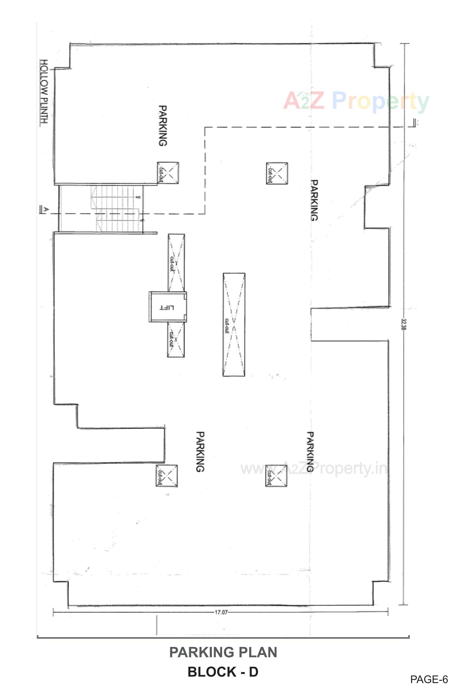 Layout of real estate project Rudra Prayag Avenue Block located at Chiloda, Gandhinagar, Gujarat