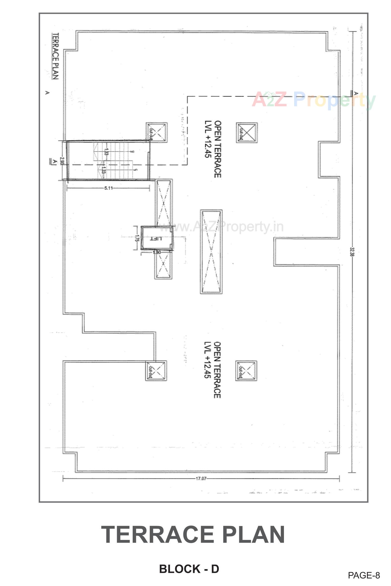 Layout of real estate project Rudra Prayag Avenue Block located at Chiloda, Gandhinagar, Gujarat