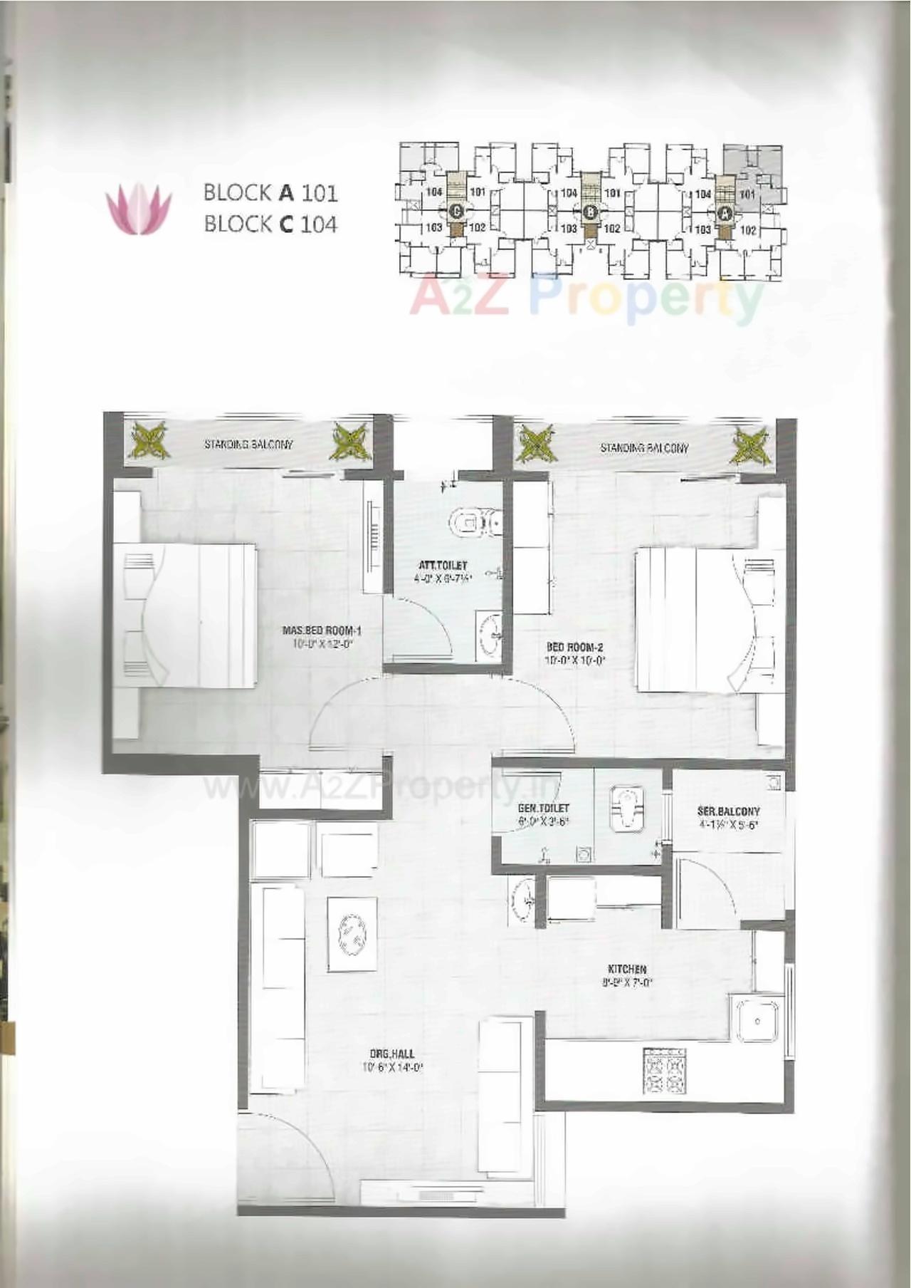 Layout of real estate project Rudra Prayag Avenue located at Chiloda, Gandhinagar, Gujarat