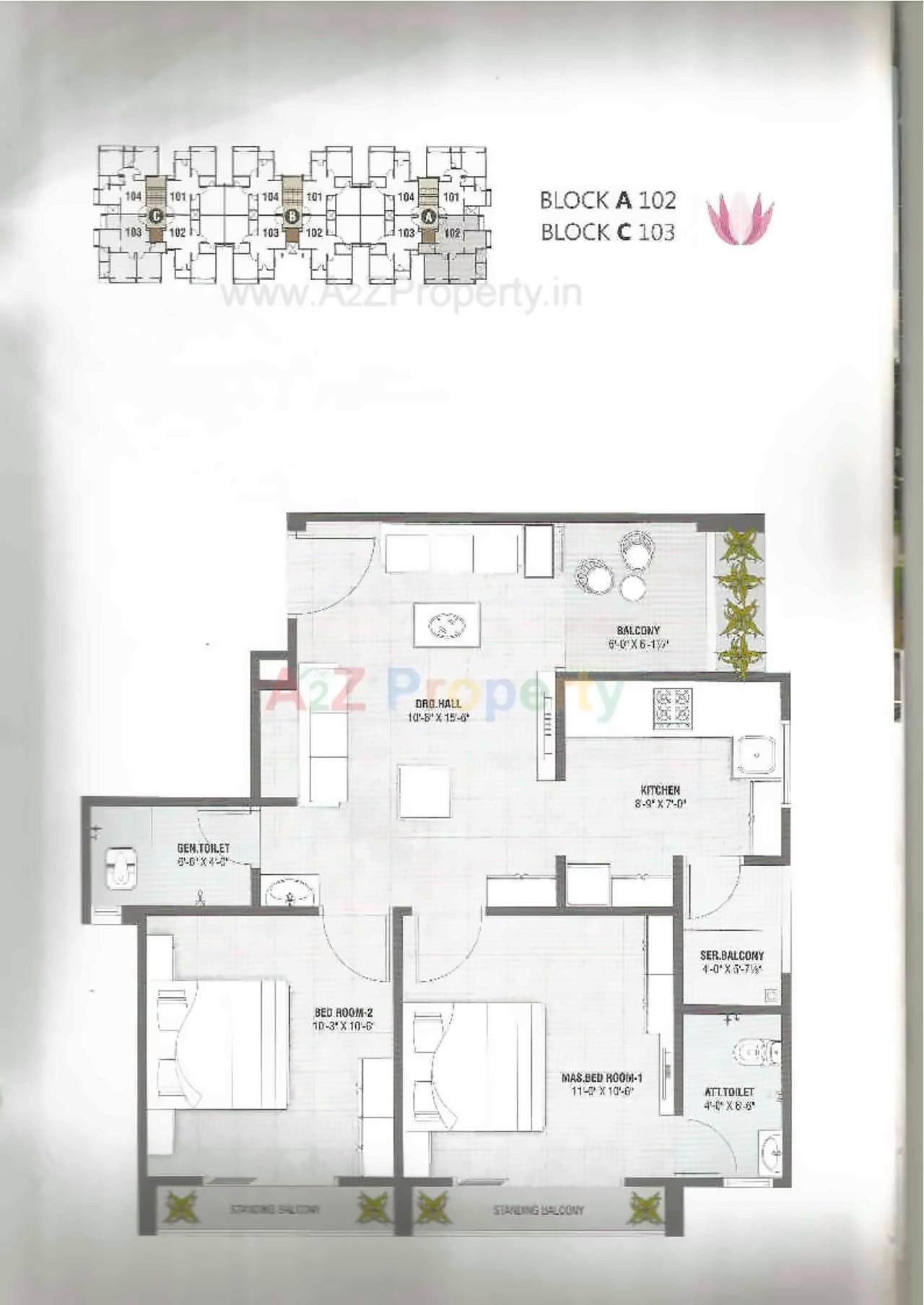 Layout of real estate project Rudra Prayag Avenue located at Chiloda, Gandhinagar, Gujarat