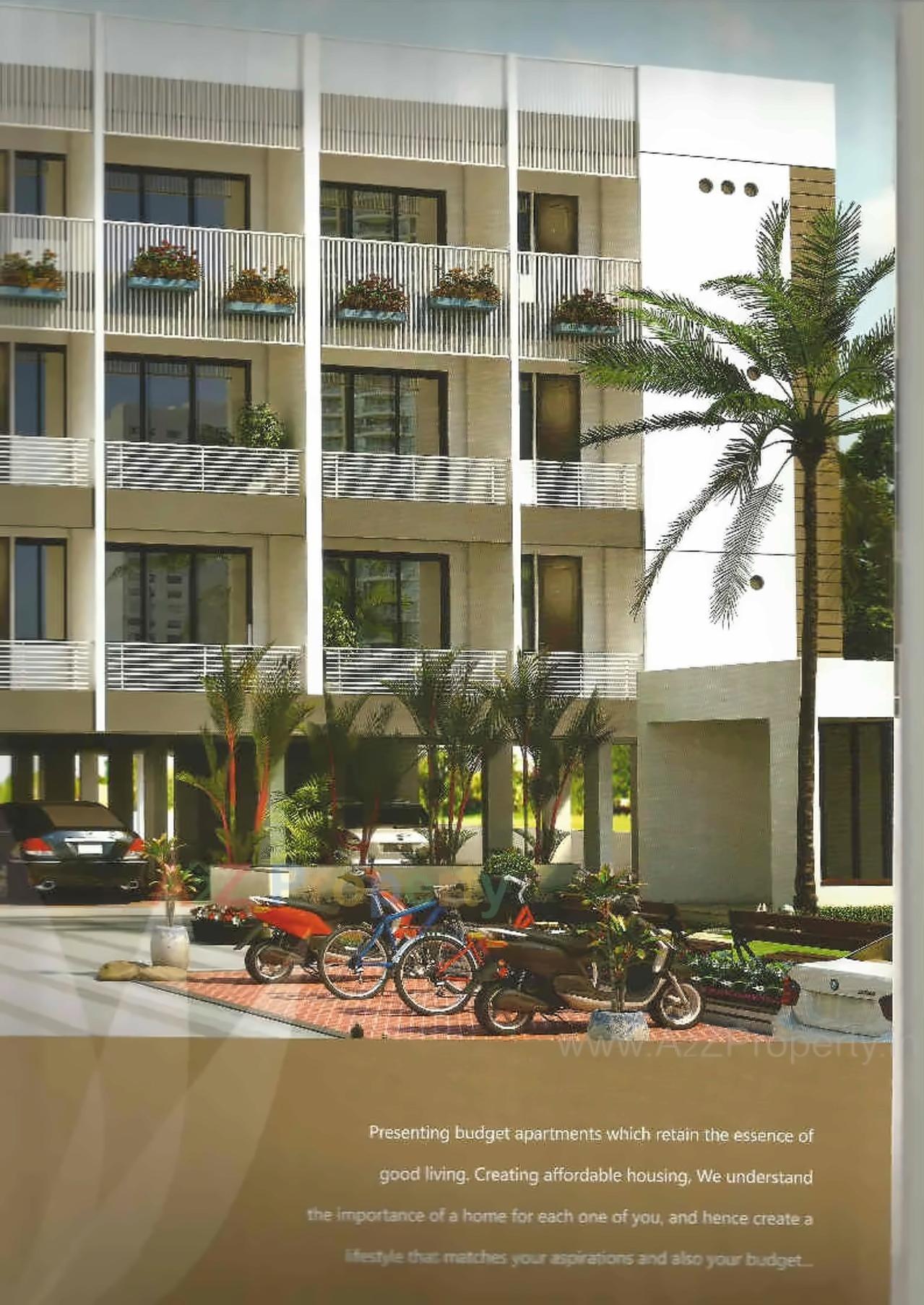 3D Elevation of real estate project Rudra Prayag Avenue located at Chiloda, Gandhinagar, Gujarat