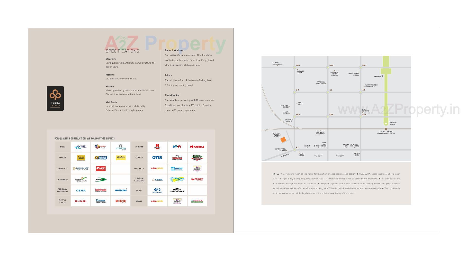  of real estate project Rudra Trinity located at Pethapur, Gandhinagar, Gujarat