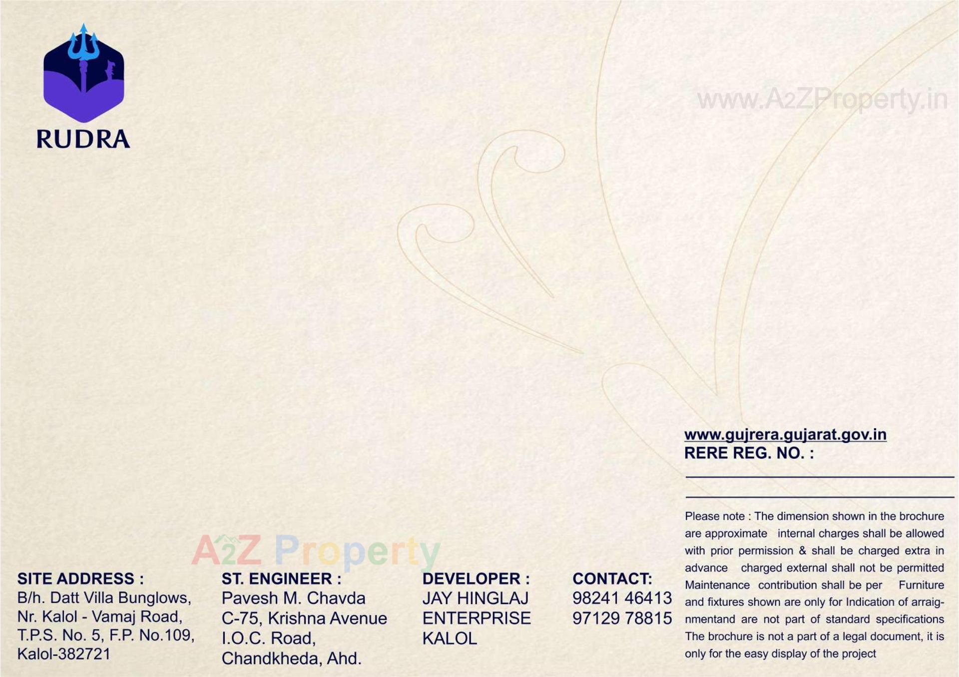  of real estate project Rudra Villa located at Kalol, Gandhinagar, Gujarat