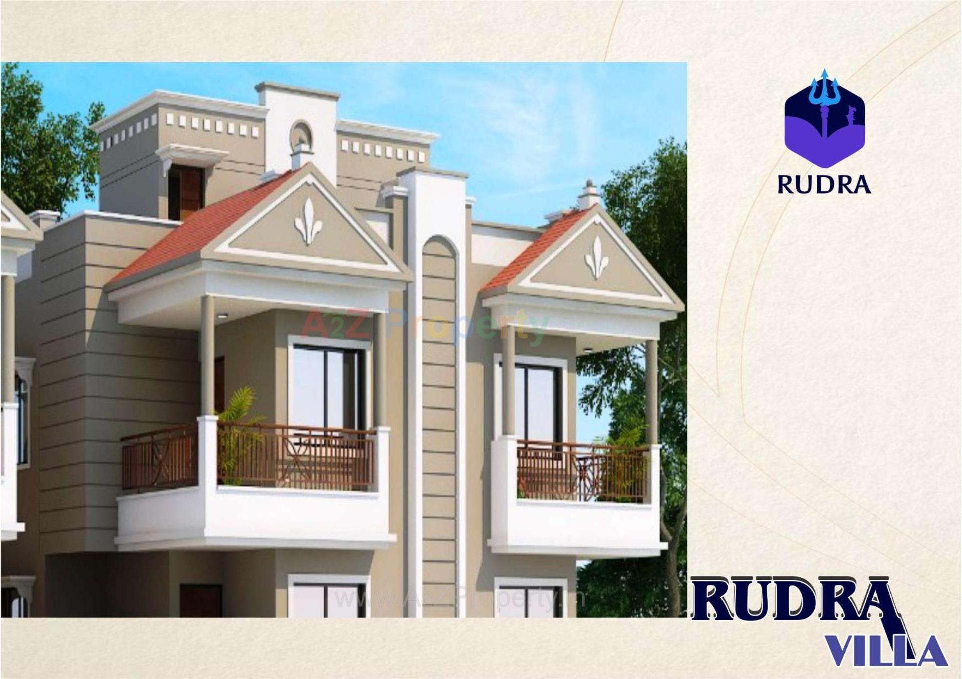 3D Elevation of real estate project Rudra Villa located at Kalol, Gandhinagar, Gujarat
