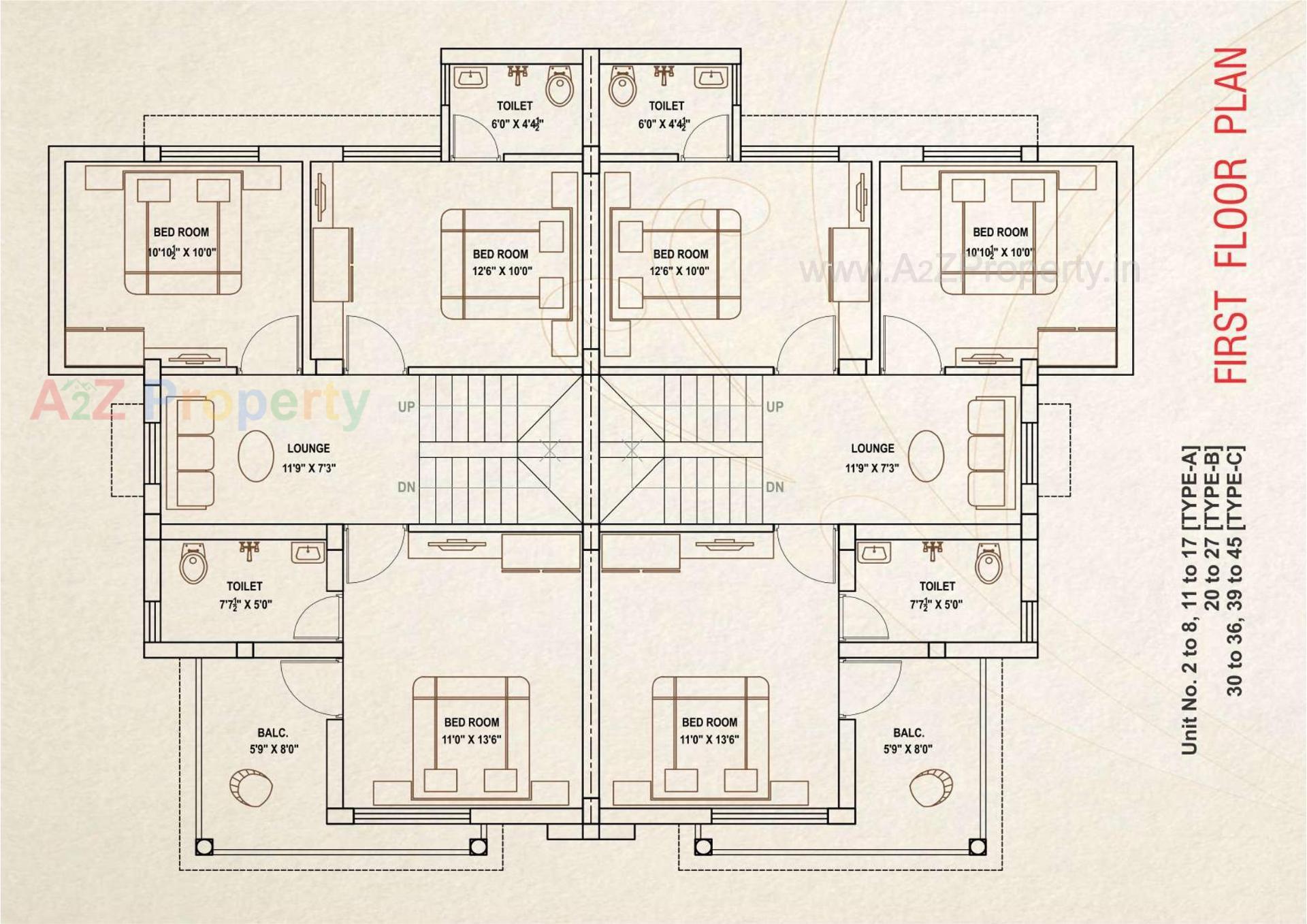 Layout of real estate project Rudra Villa located at Kalol, Gandhinagar, Gujarat