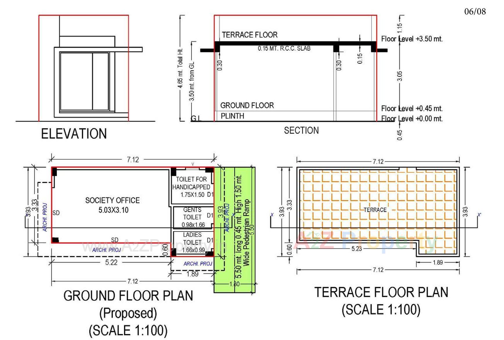 Layout of real estate project Rudraksh Business Hub located at Vadsar, Gandhinagar, Gujarat