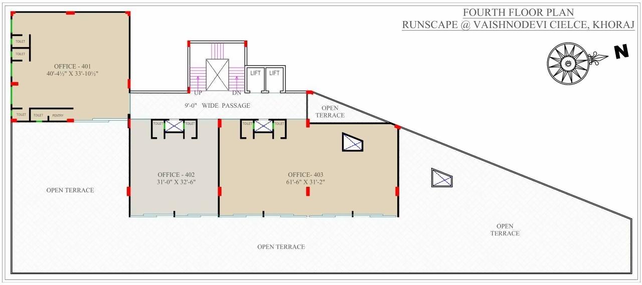 Layout of real estate project Runscape located at Khoraj, Gandhinagar, Gujarat