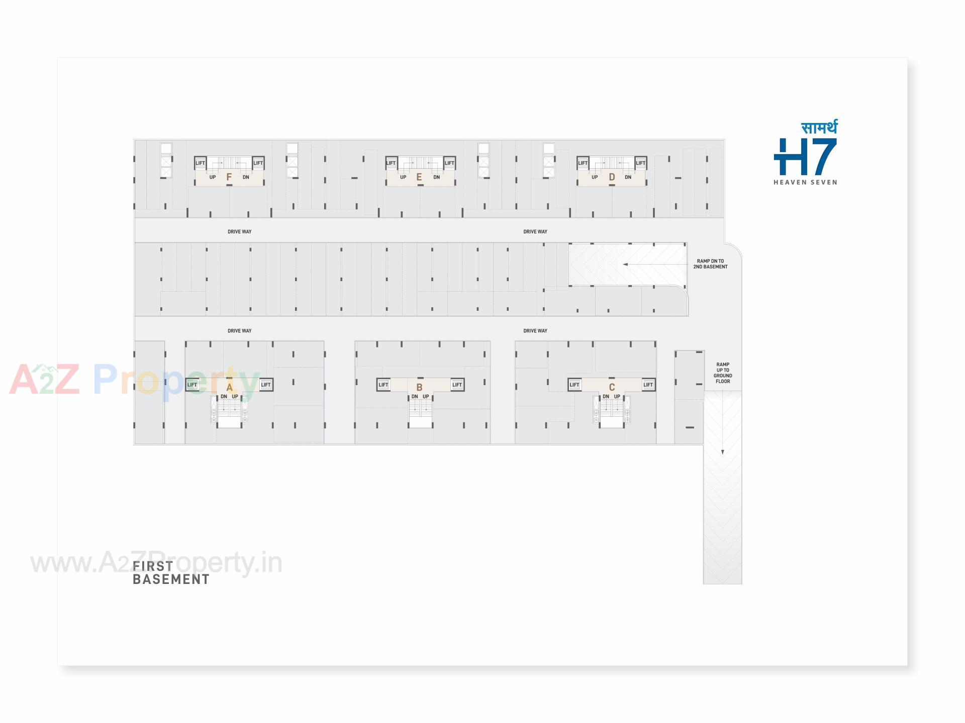 Layout of real estate project Saamarth located at Koba--raysan, Gandhinagar, Gujarat