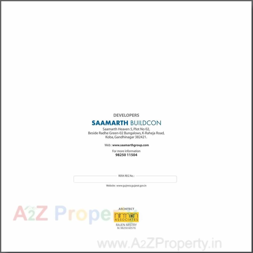  of real estate project Saamarth Heaven located at Koba, Gandhinagar, Gujarat