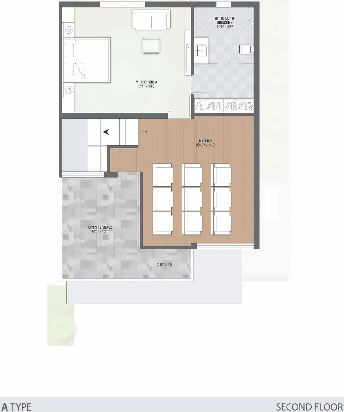 Layout of real estate project Saamarth Villa located at Raisan, Gandhinagar, Gujarat