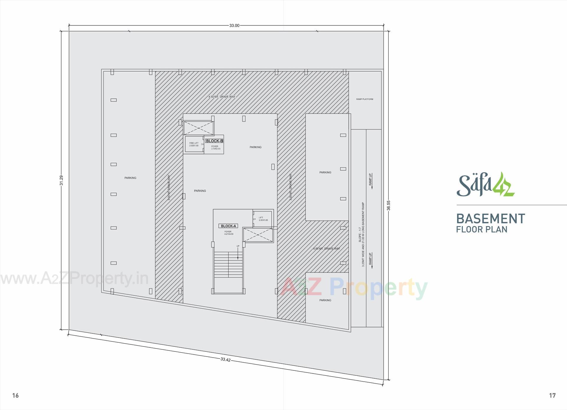Layout of real estate project Safa located at Vavol, Gandhinagar, Gujarat