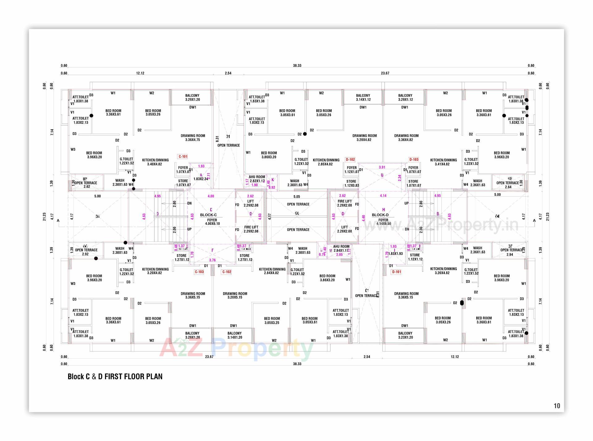 Layout of real estate project Safal Bliss Ii located at Vavol, Gandhinagar, Gujarat