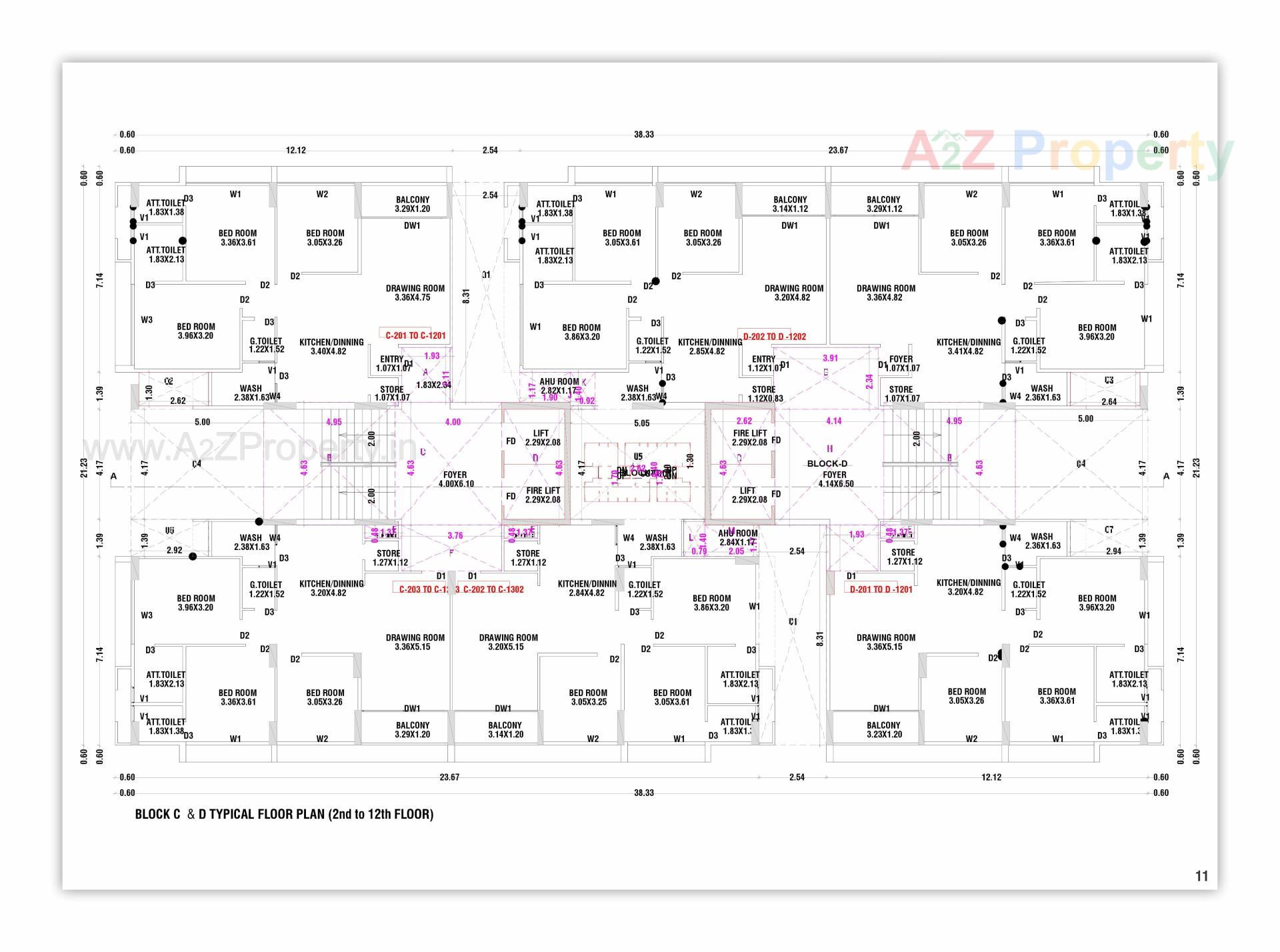 Layout of real estate project Safal Bliss Ii located at Vavol, Gandhinagar, Gujarat
