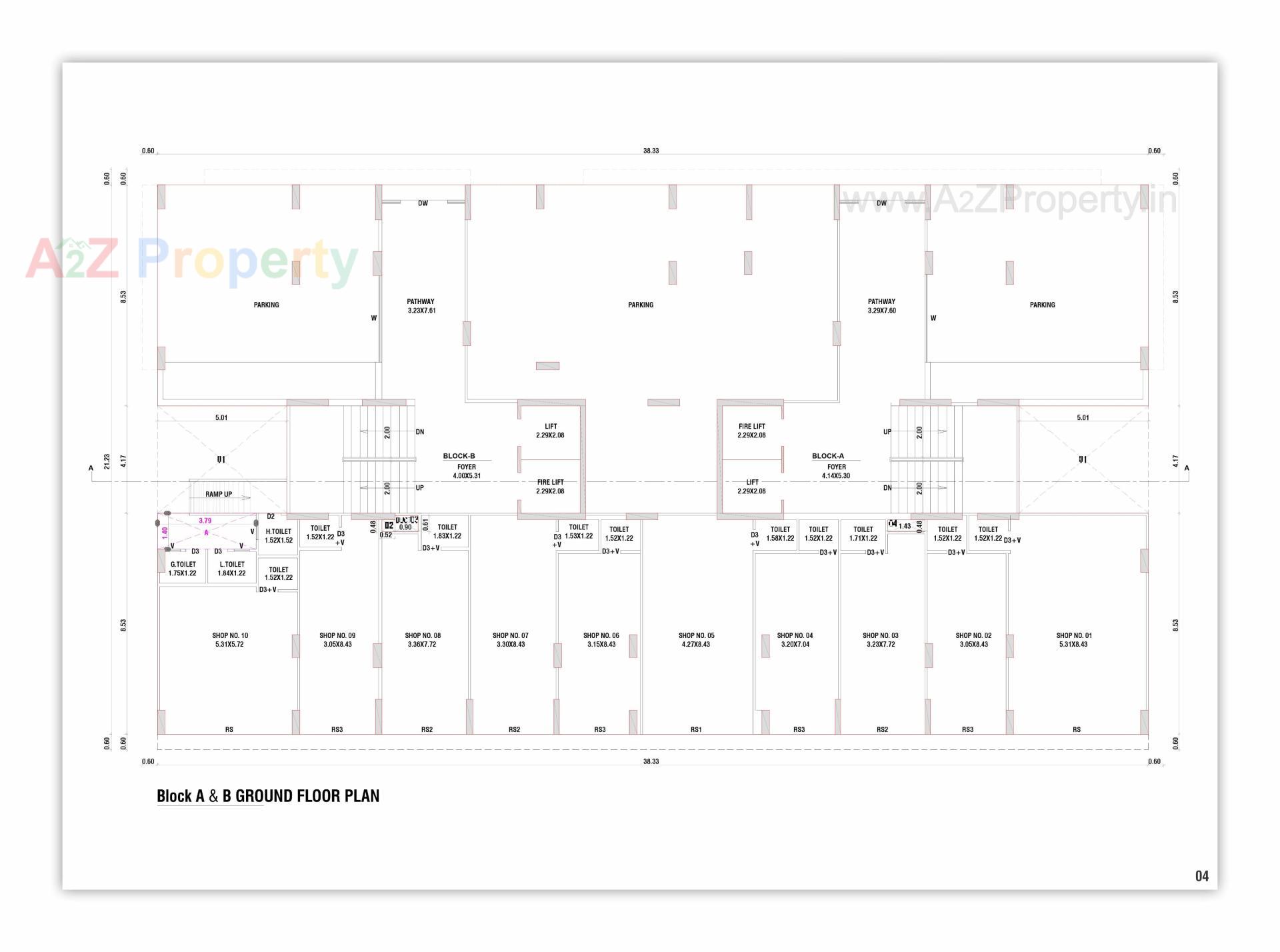Layout of real estate project Safal Bliss Ii located at Vavol, Gandhinagar, Gujarat