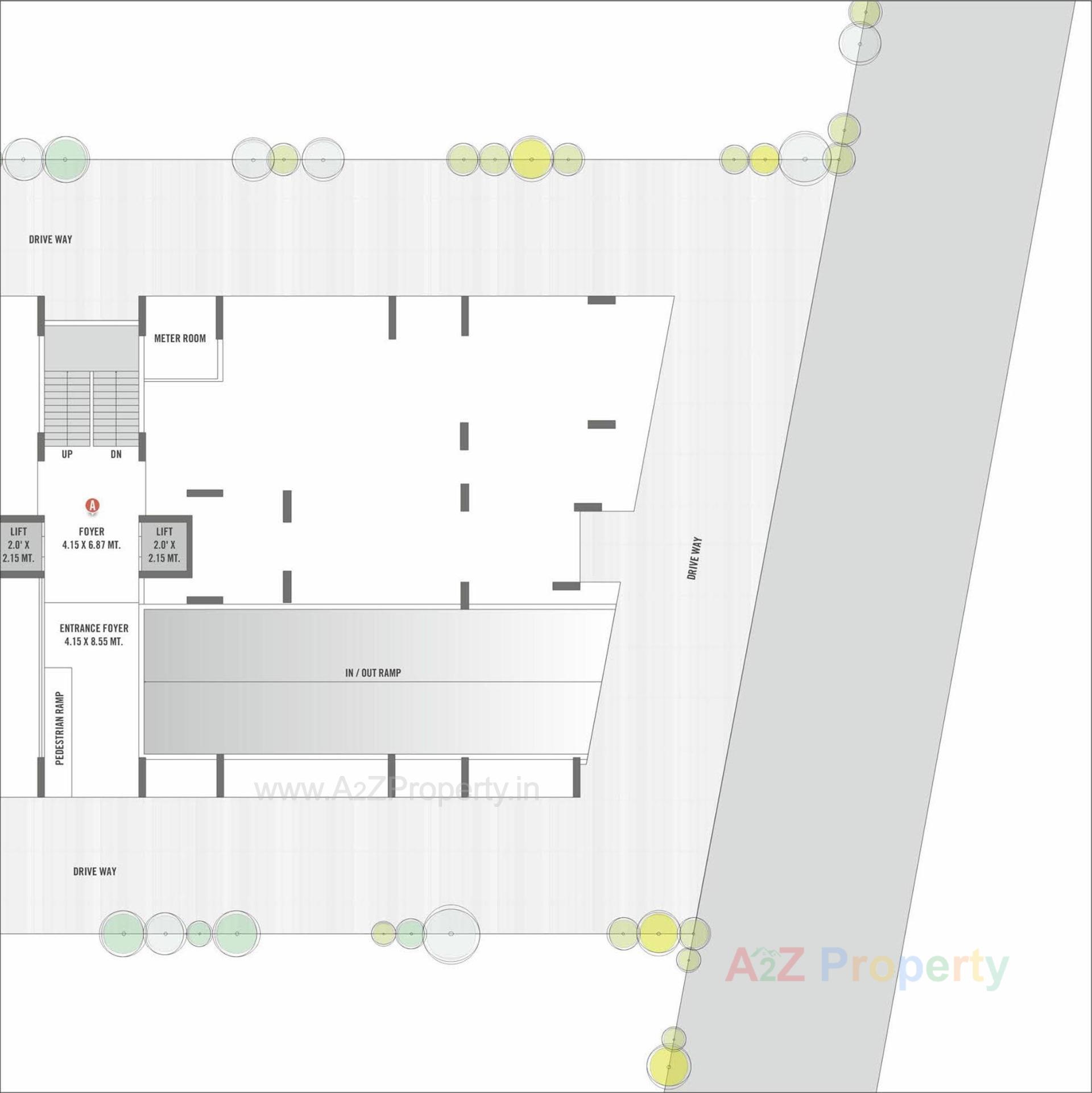 Layout of real estate project Safal Bliss located at Koba, Gandhinagar, Gujarat