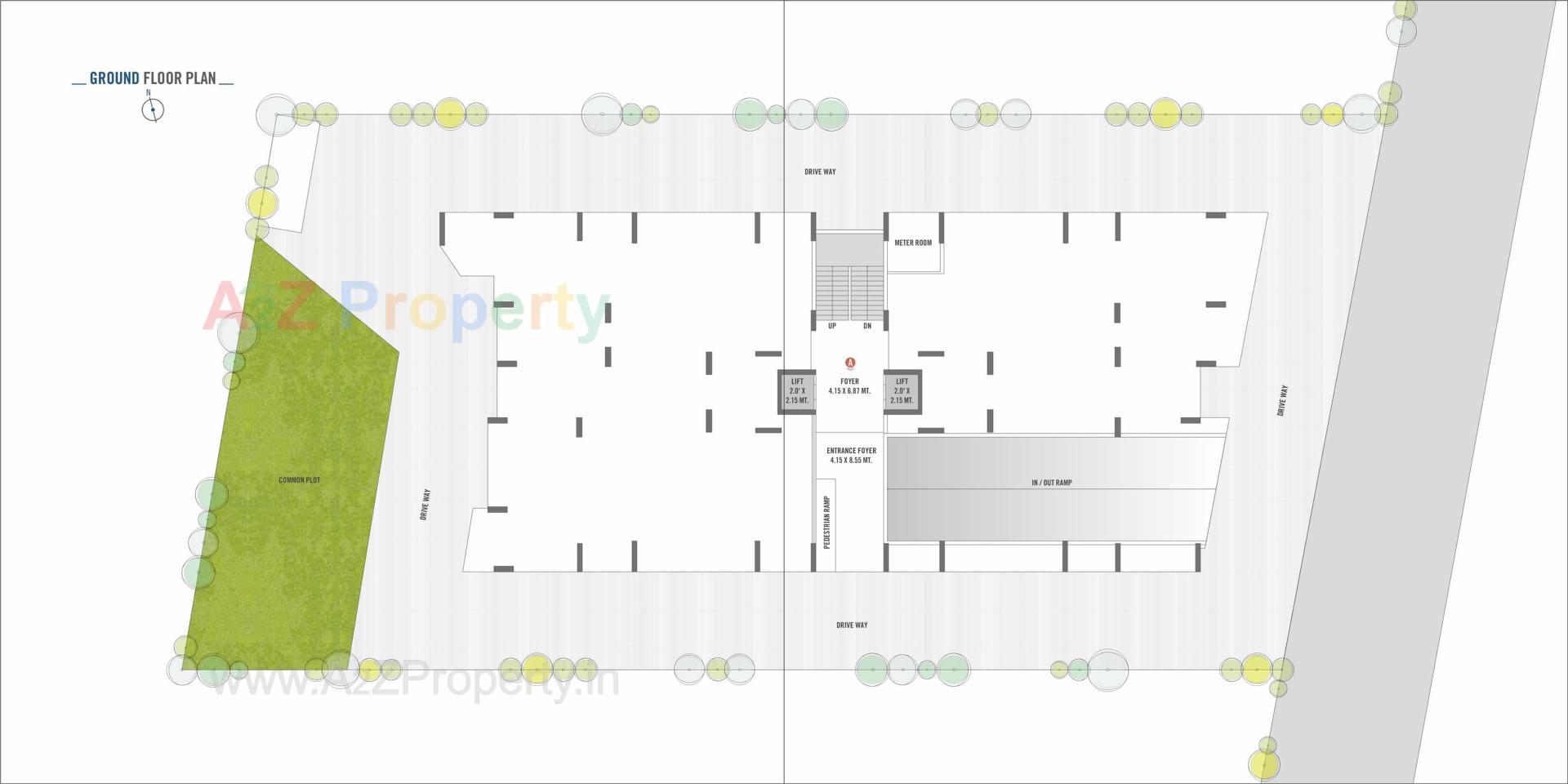 Layout of real estate project Safal Bliss located at Koba, Gandhinagar, Gujarat
