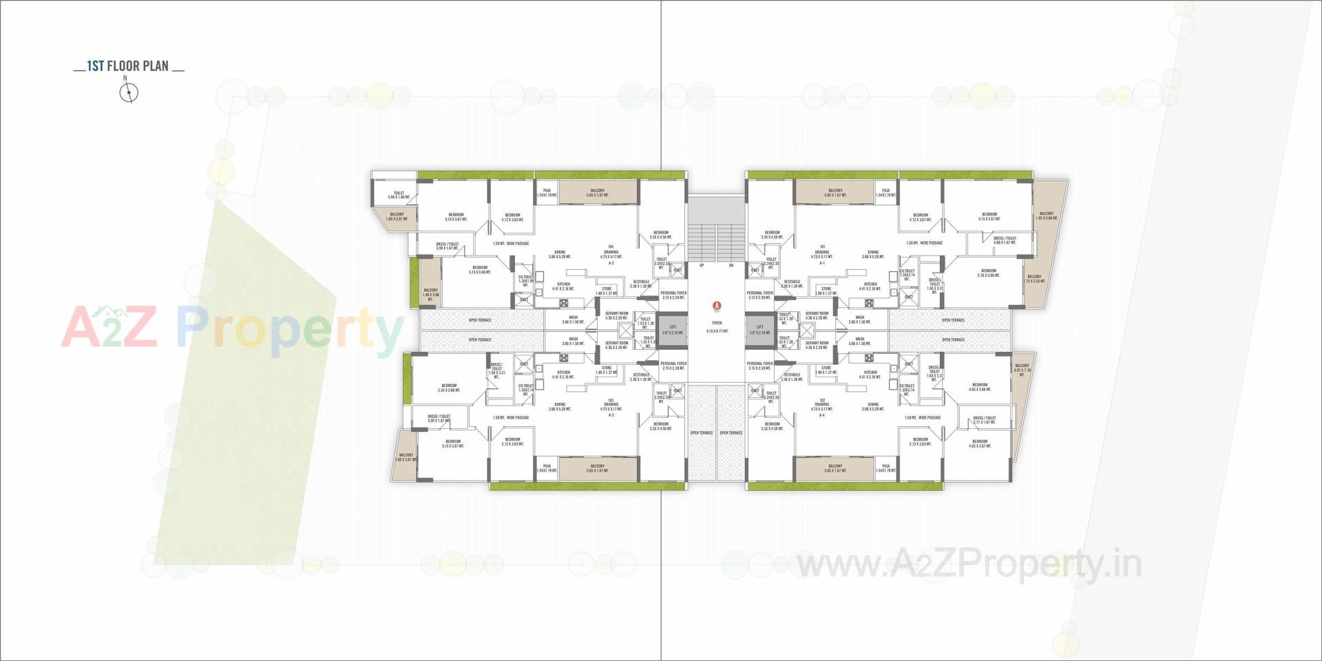 Layout of real estate project Safal Bliss located at Koba, Gandhinagar, Gujarat