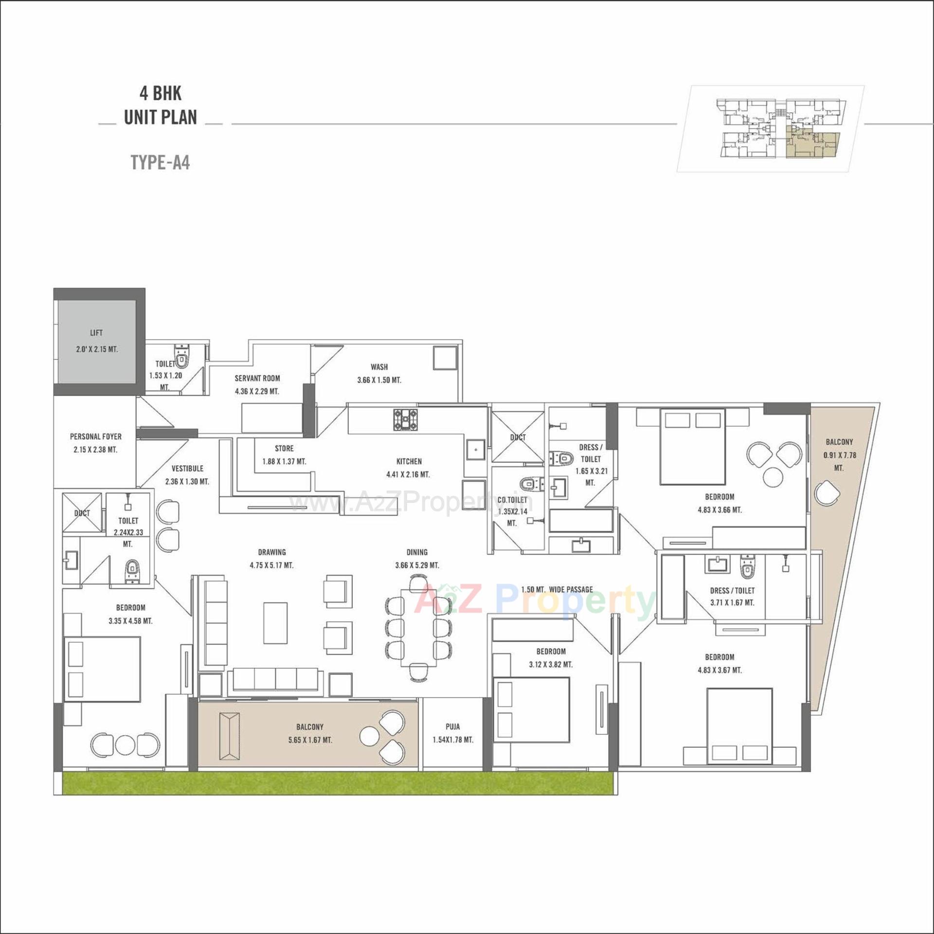 Layout of real estate project Safal Bliss located at Koba, Gandhinagar, Gujarat