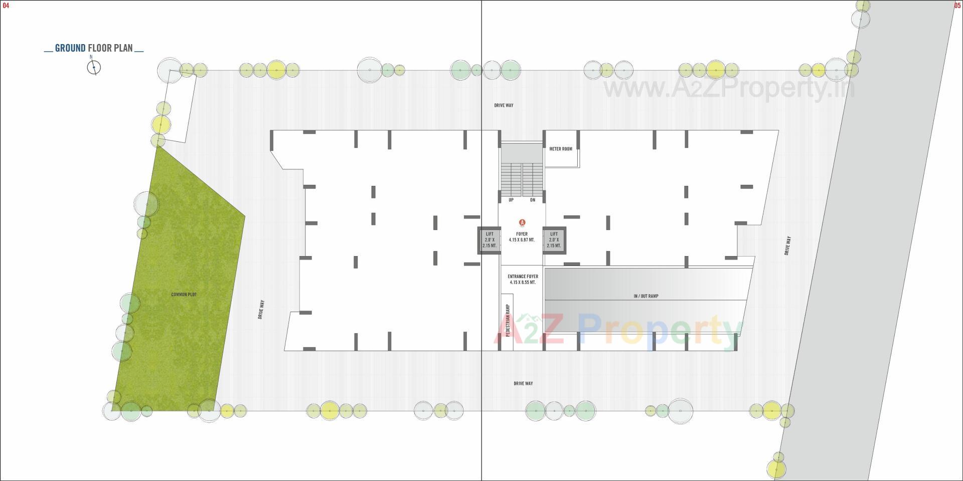 Layout of real estate project Safal Bliss located at Koba, Gandhinagar, Gujarat