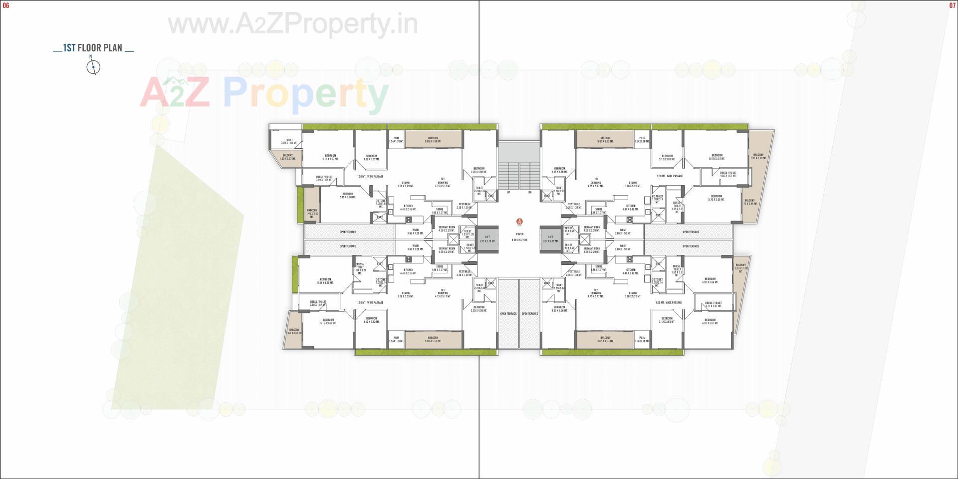 Layout of real estate project Safal Bliss located at Koba, Gandhinagar, Gujarat