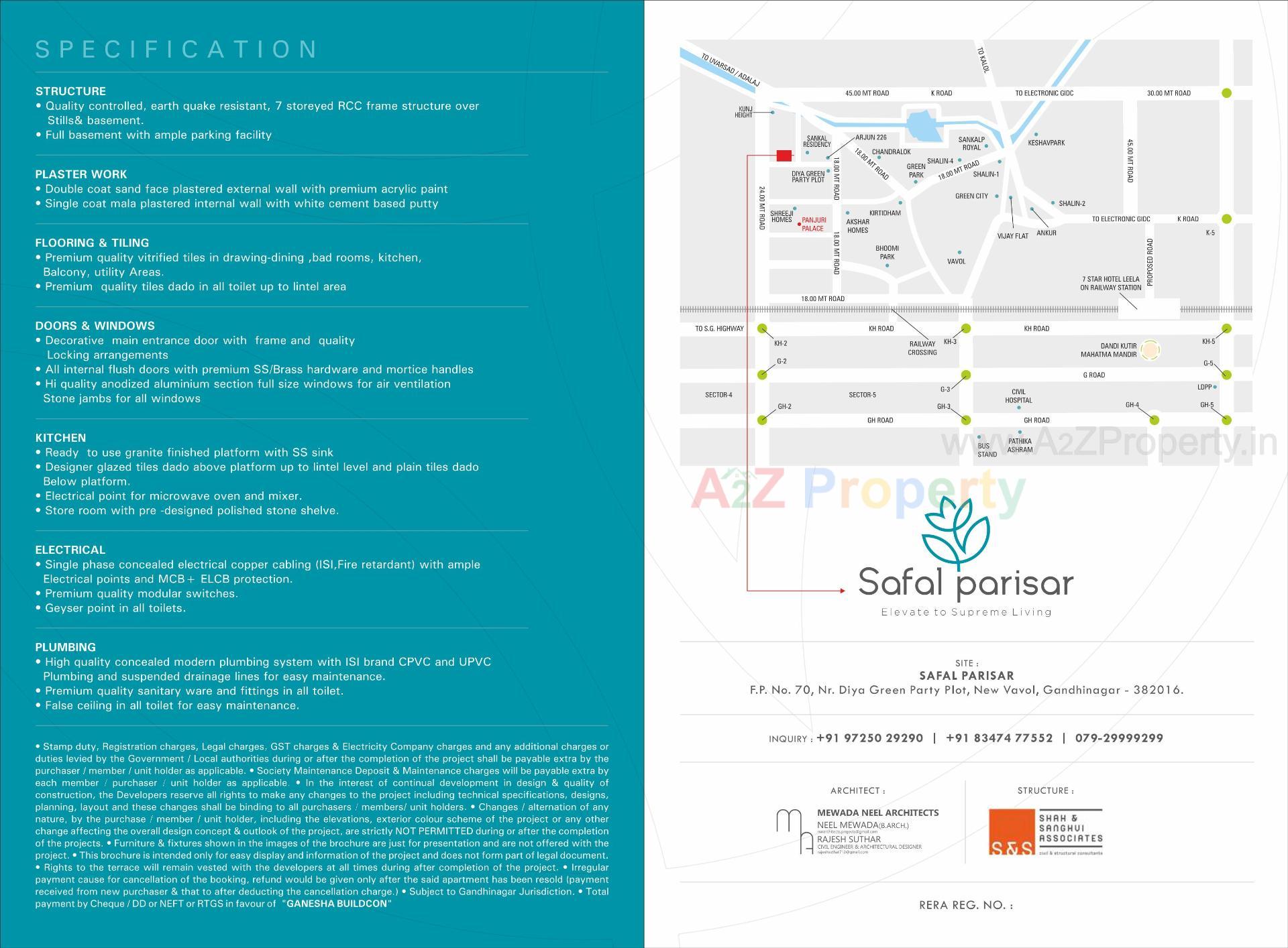  of real estate project Safal Parisar located at Vavol, Gandhinagar, Gujarat