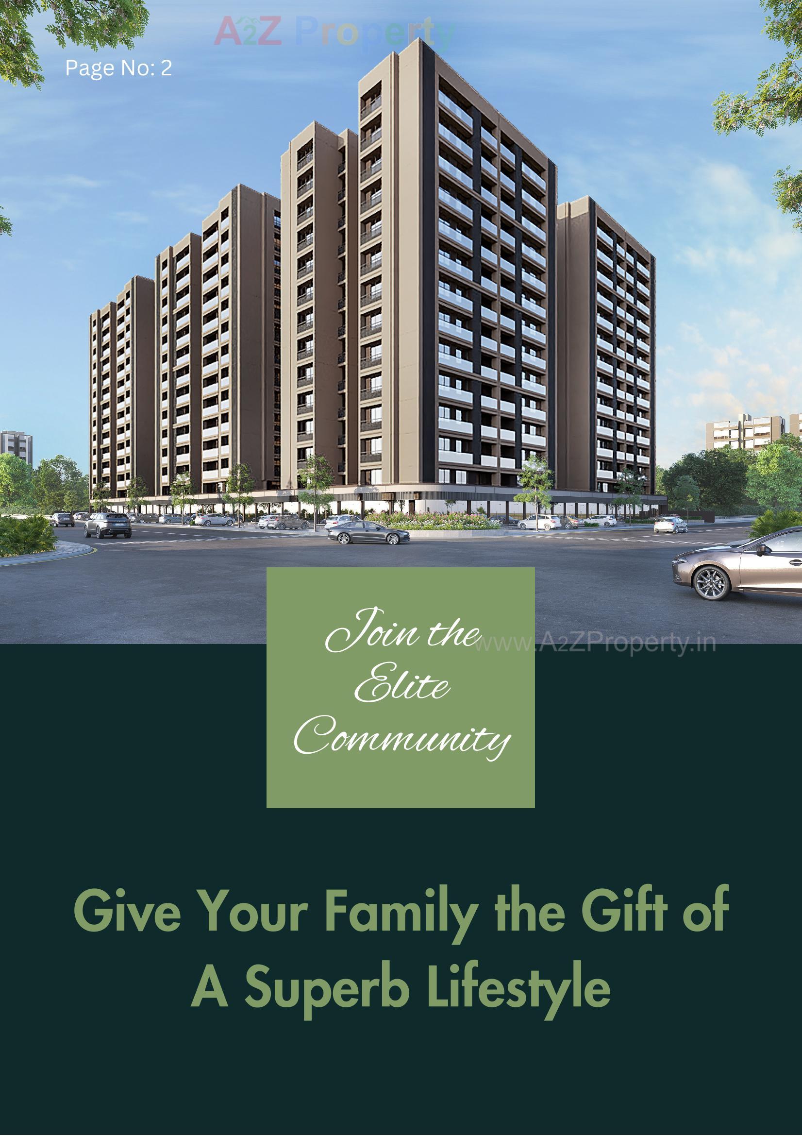 3D Elevation of real estate project Saffron Flora located at Gandhinagar, Gandhinagar, Gujarat
