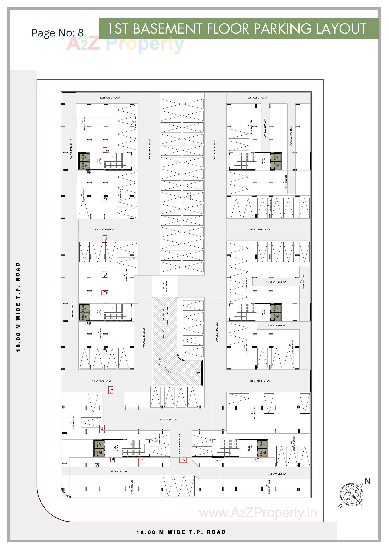 Layout of real estate project Saffron Flora located at Gandhinagar, Gandhinagar, Gujarat