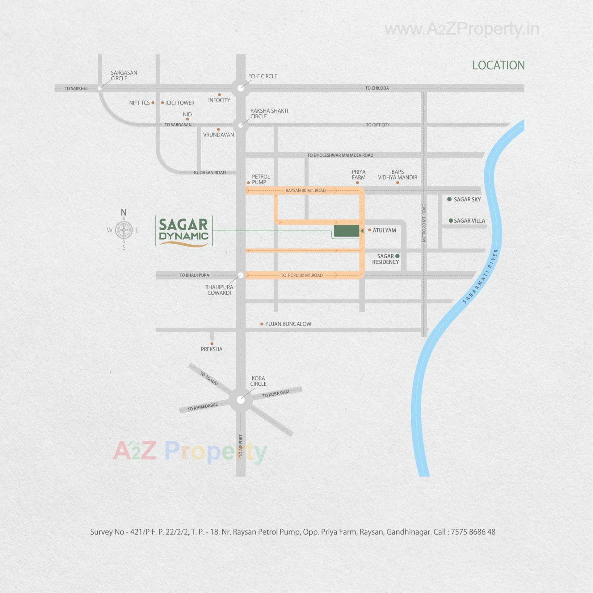  of real estate project Sagar Dynamic located at Kudasan, Gandhinagar, Gujarat