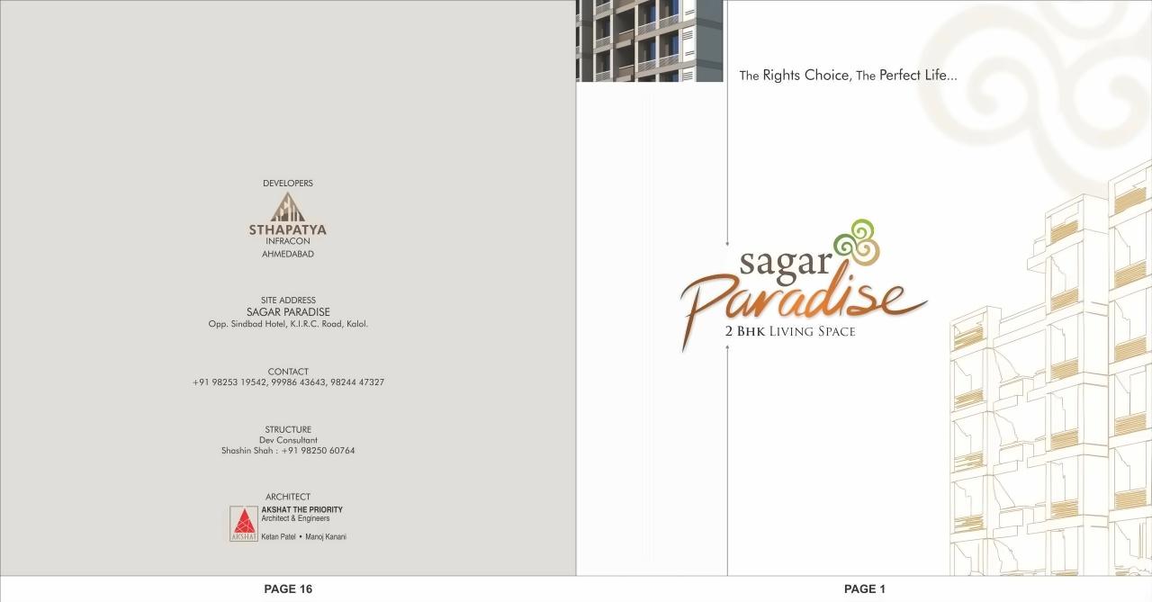  of real estate project Sagar Paradise located at Kalol, Gandhinagar, Gujarat