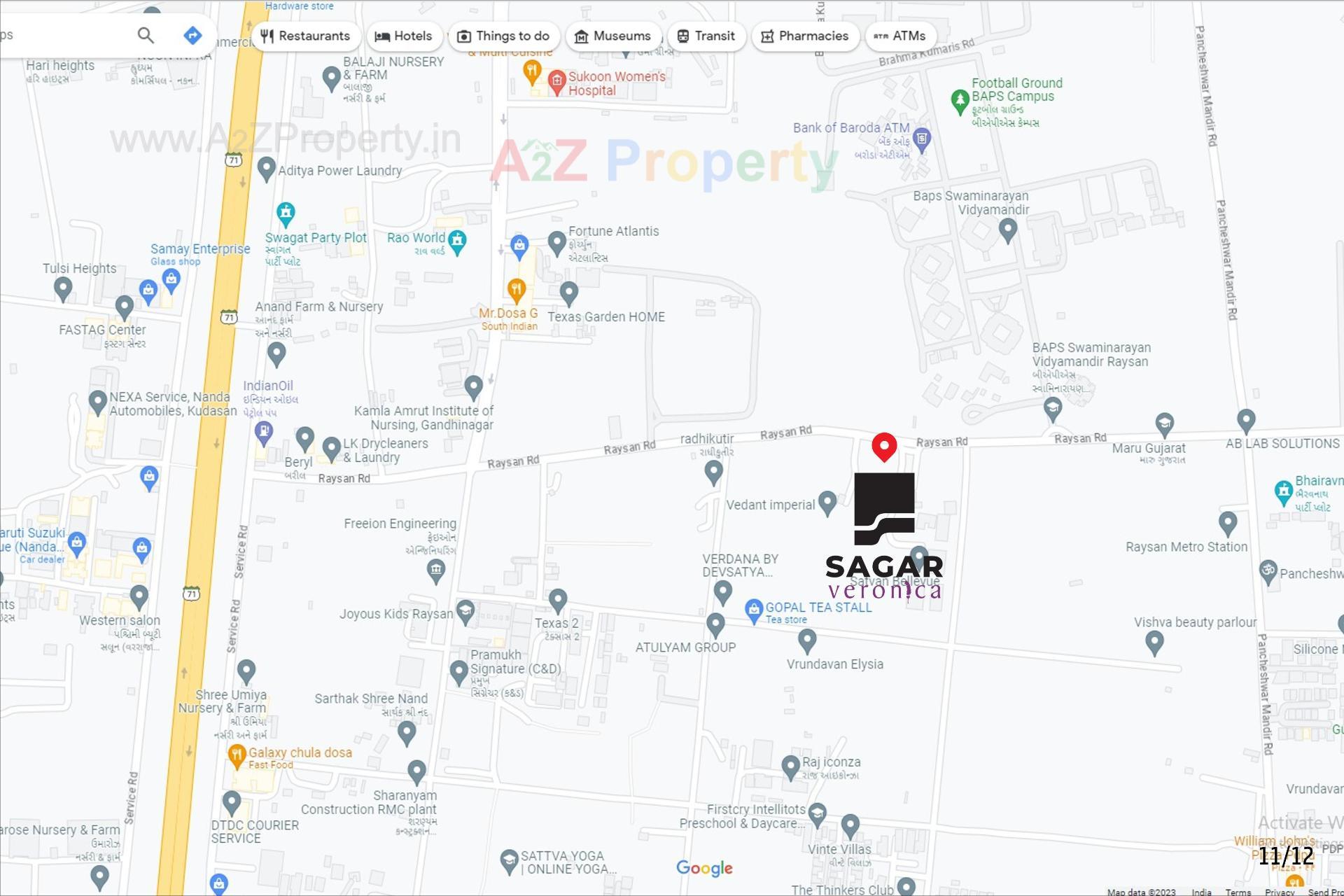  of real estate project Sagar Veronica located at Kudasan, Gandhinagar, Gujarat