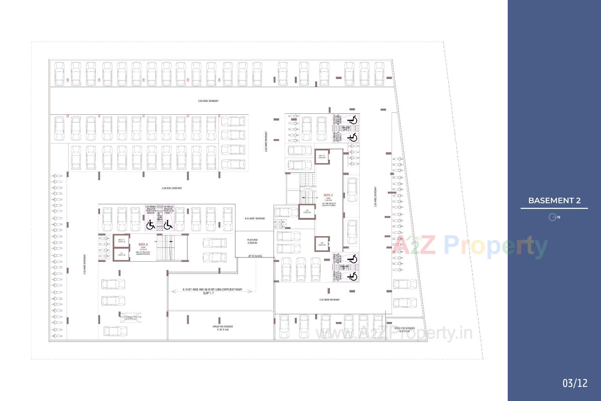 Layout of real estate project Sagar Veronica located at Kudasan, Gandhinagar, Gujarat