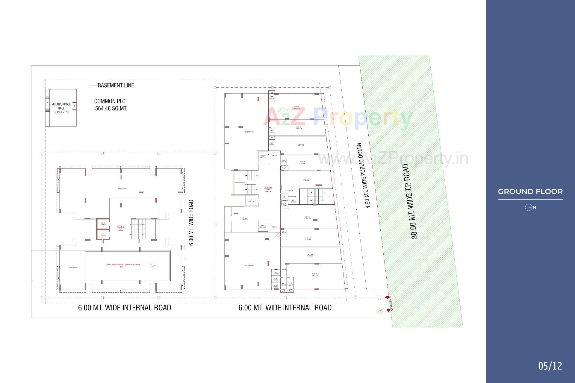 Layout of real estate project Sagar Veronica located at Kudasan, Gandhinagar, Gujarat