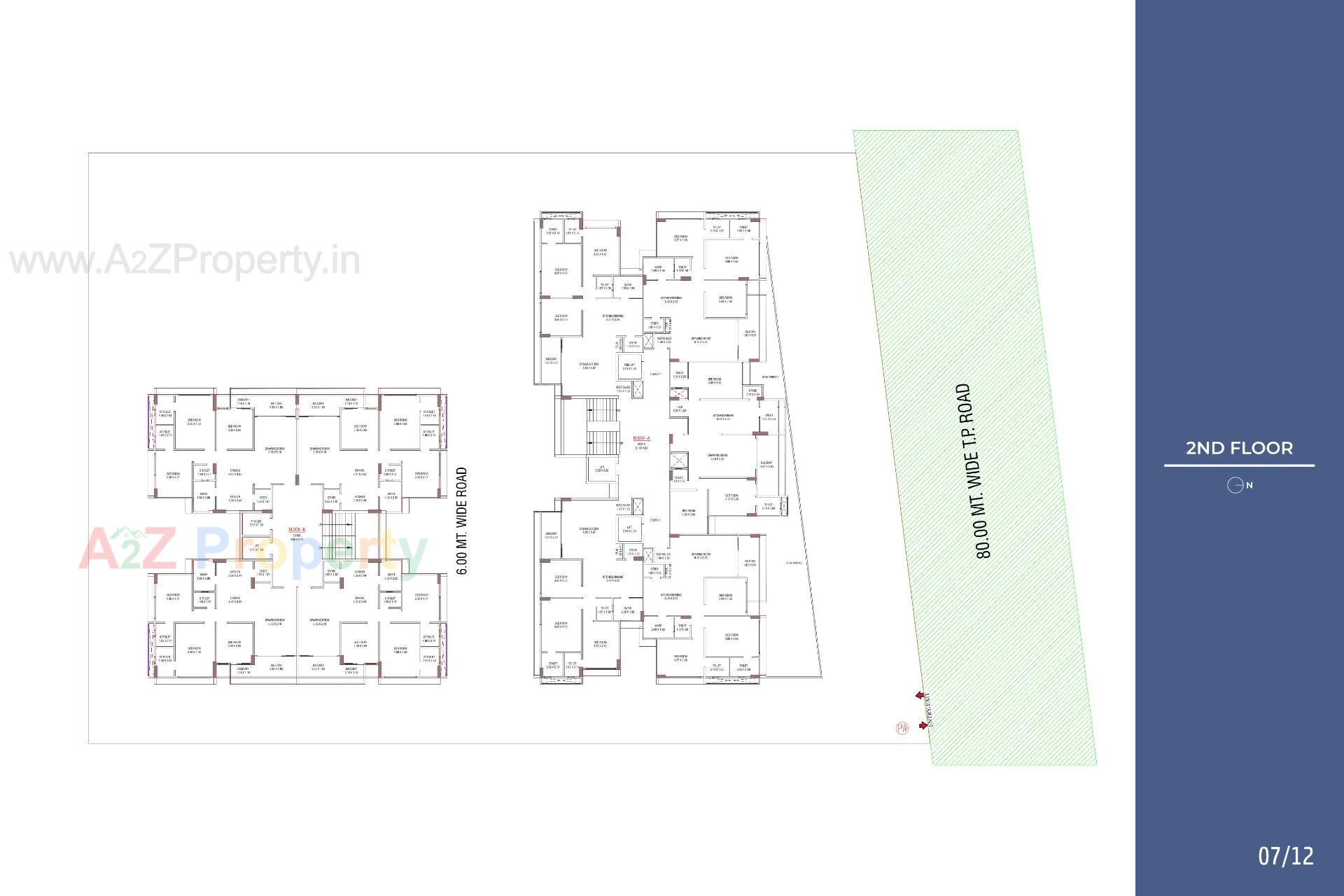 Layout of real estate project Sagar Veronica located at Kudasan, Gandhinagar, Gujarat