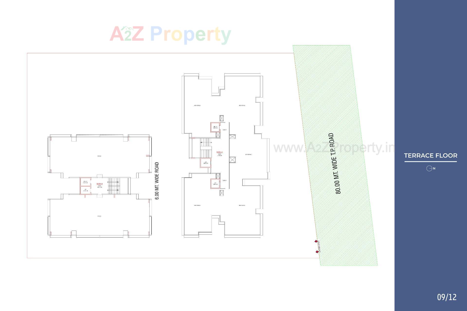 Layout of real estate project Sagar Veronica located at Kudasan, Gandhinagar, Gujarat