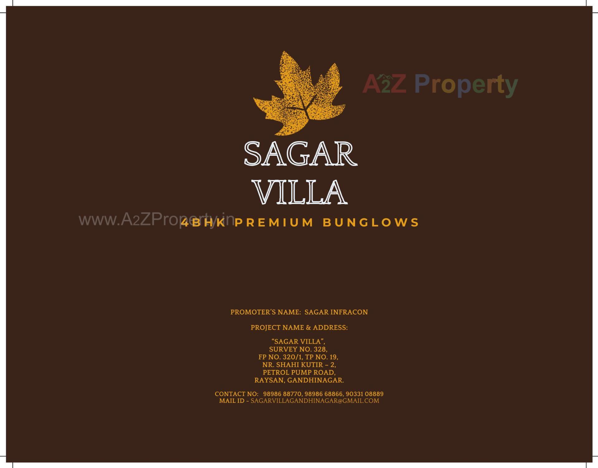  of real estate project Sagar Villa located at Raysan, Gandhinagar, Gujarat