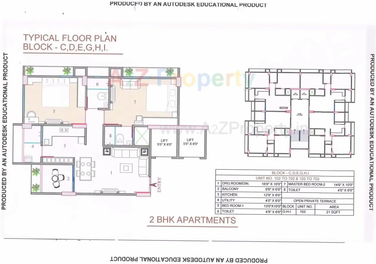 Layout of real estate project Sahajanand Helenium located at Zundal, Gandhinagar, Gujarat
