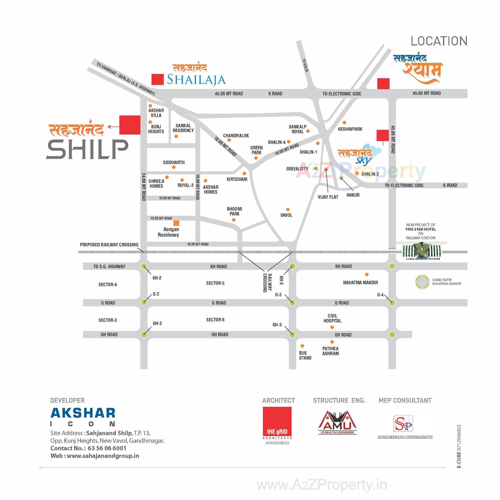  of real estate project Sahajanand Shilp located at Vavol, Gandhinagar, Gujarat
