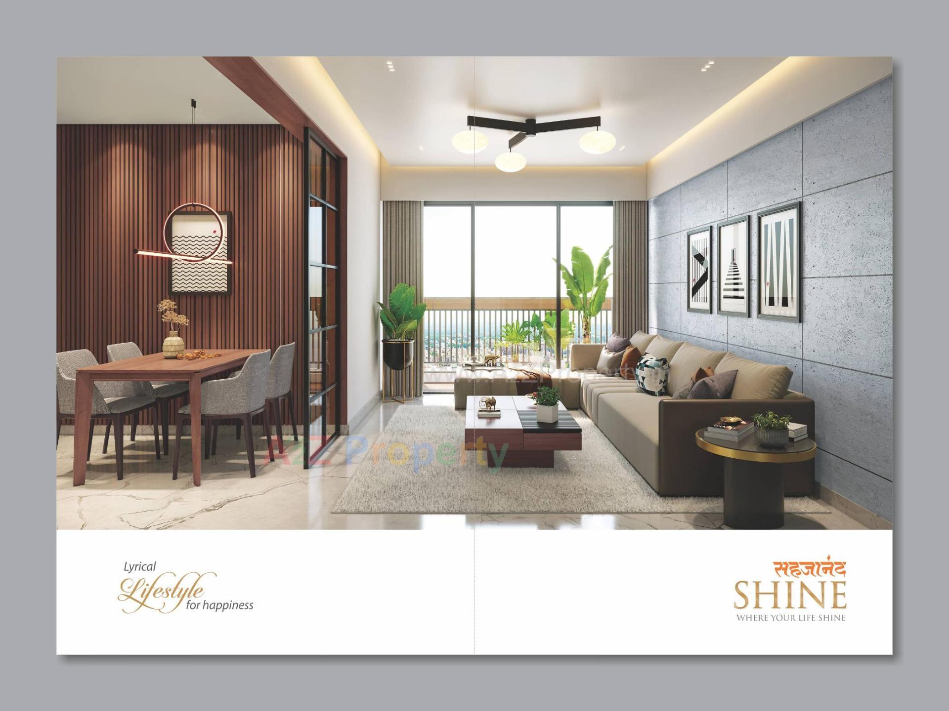 3D Elevation of real estate project Sahajanand Shine located at Vavol, Gandhinagar, Gujarat