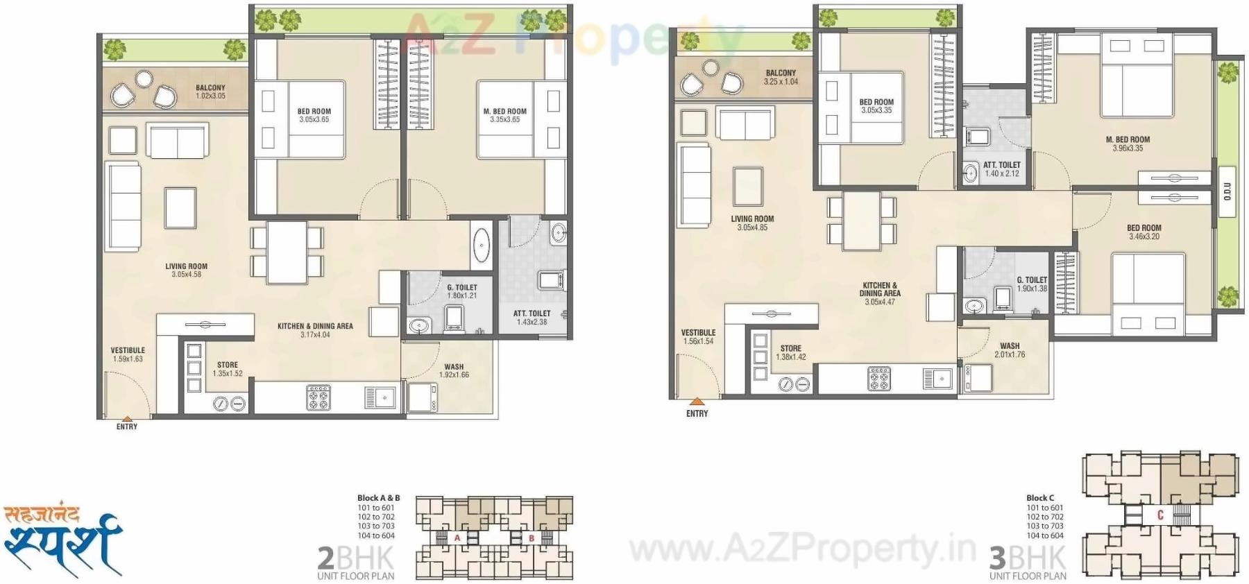Layout of real estate project Sahajanand Sparsh located at Gandhinagar, Gandhinagar, Gujarat