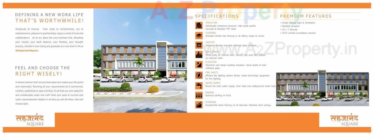  of real estate project Sahajanand Square located at Randheja, Gandhinagar, Gujarat