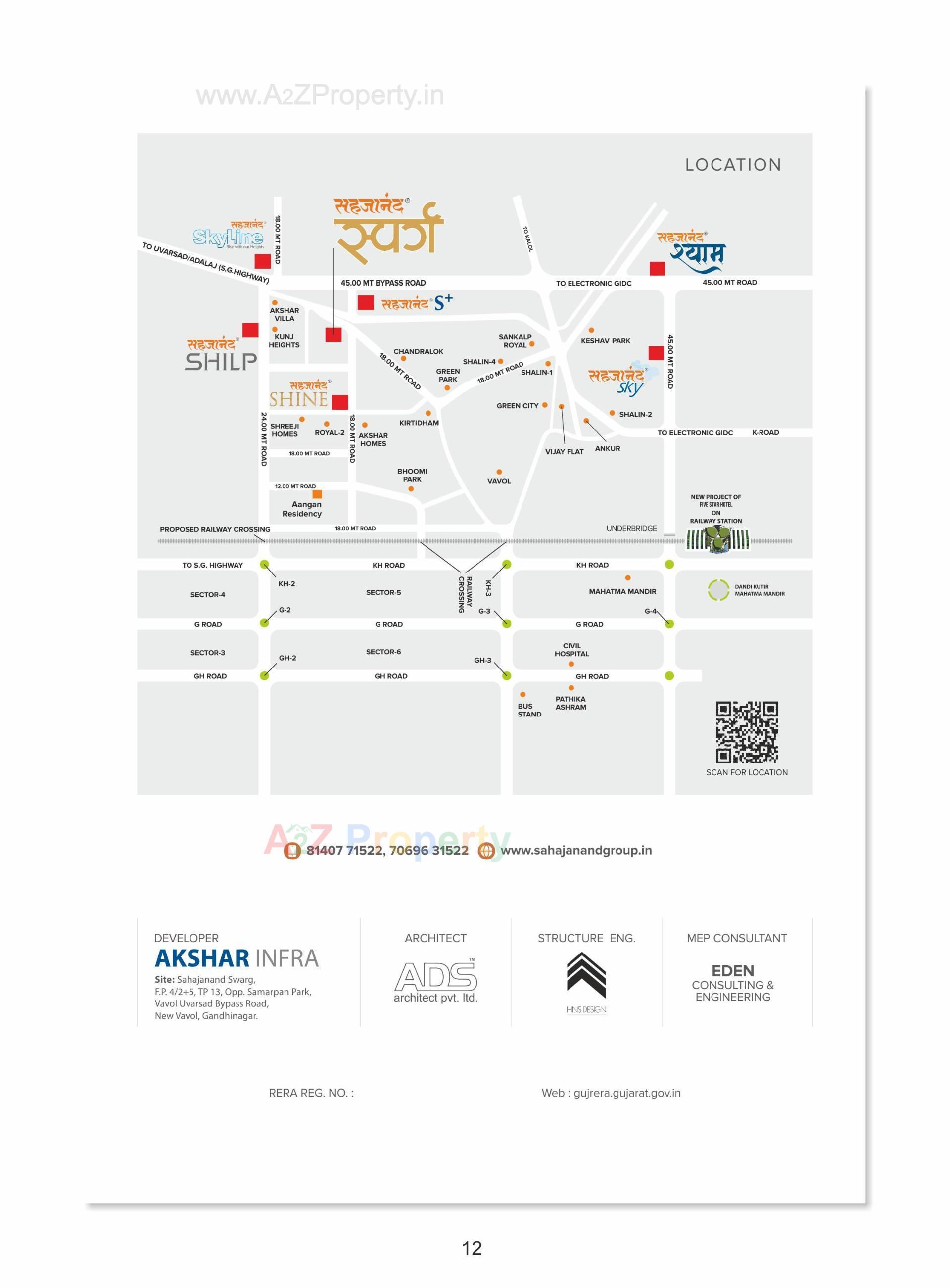  of real estate project Sahajanand Swarg located at Vavol, Gandhinagar, Gujarat