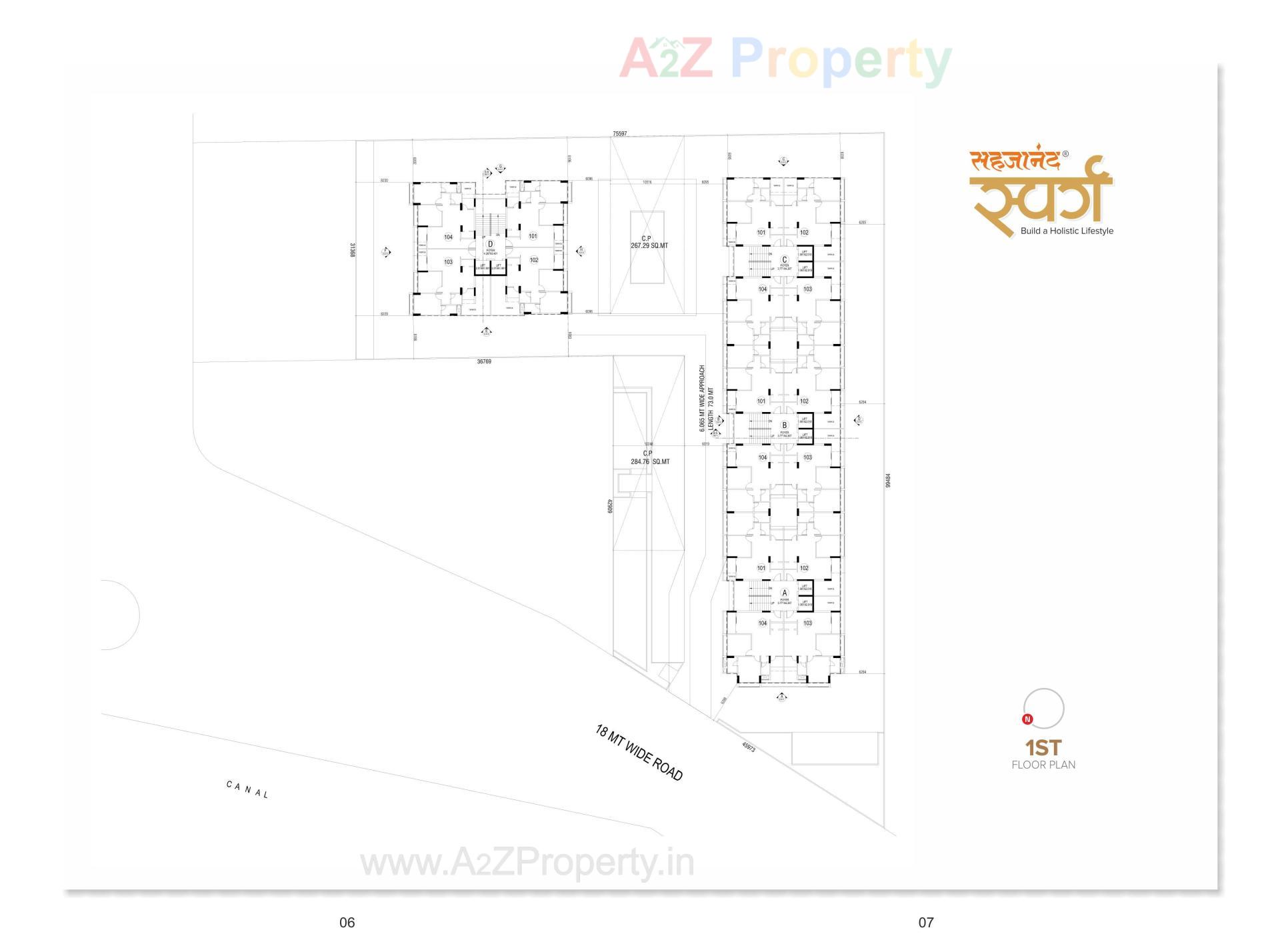  of real estate project Sahajanand Swarg located at Vavol, Gandhinagar, Gujarat