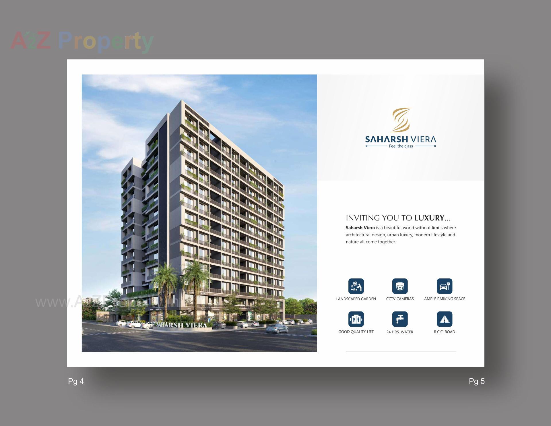 3D Elevation of real estate project Saharsh Viera located at Kudasan, Gandhinagar, Gujarat