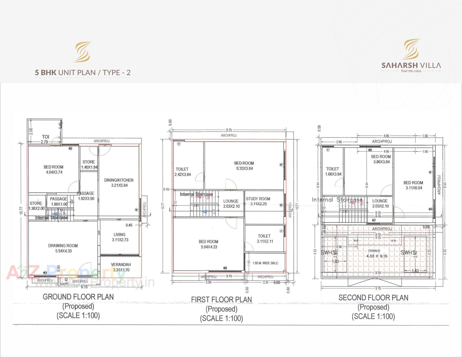 Layout of real estate project Saharsh Villa located at Koba, Gandhinagar, Gujarat