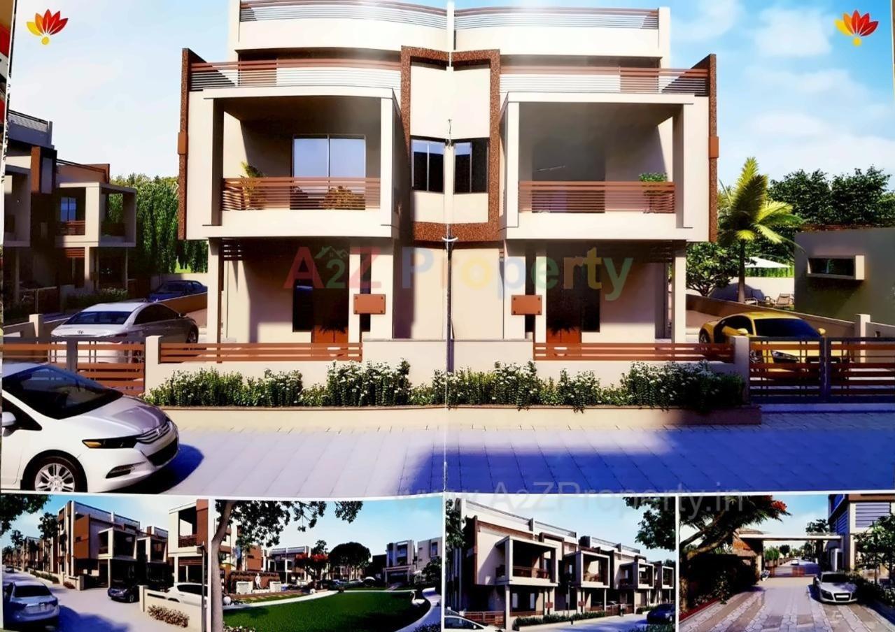 3D Elevation of real estate project Sahjanand Complex located at Adalaj, Gandhinagar, Gujarat